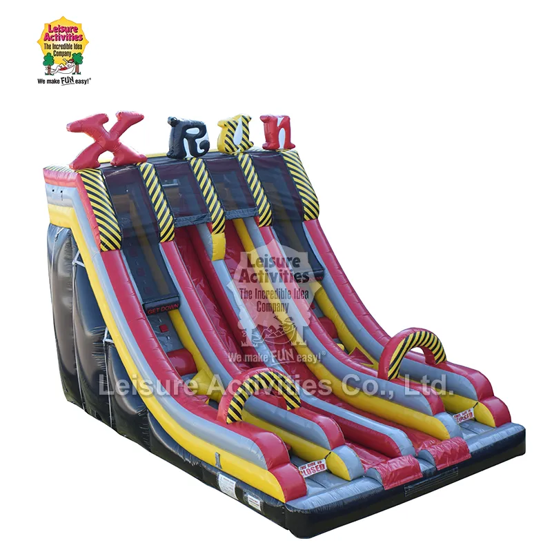 Şişme Xtreme Eğlence Koşusu Çift Şeritli Kaydırak Şişme Xtreme Eğlence Koşusu Çift Şeritli Kaydırak